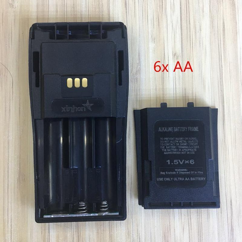 

6x battery case box for Motorola DEP450 DP1400 PR400 CP140 CP040 CP200 EP450 CP180 GP3188 etc wakie talkie with belt clip1