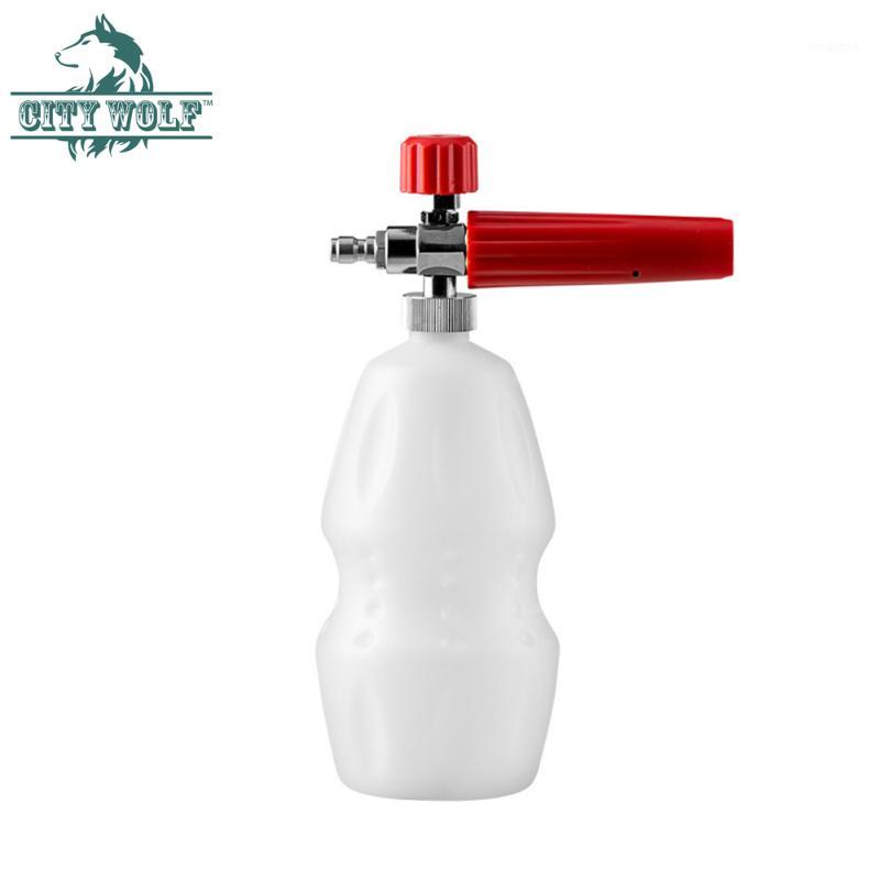 

City wolf high pressure electroplate snow foam lance with G1/4 stainless steel quick connector car cleaning acccessories1