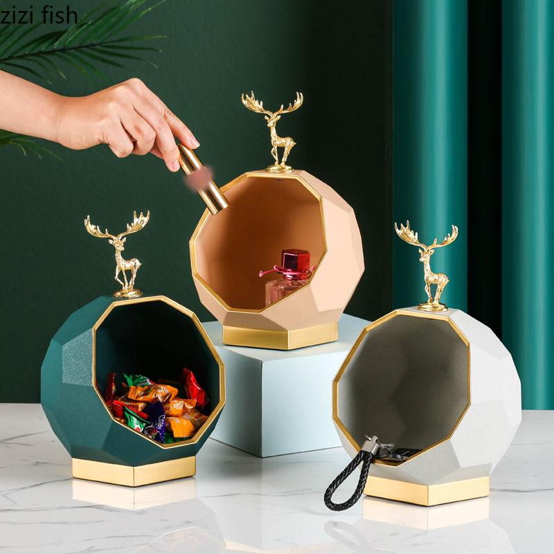 

Monkey King Storage Ornaments Resin Animal Statue Desktop Candy Box Snacks Organizer Gilded Crafts Statuette Home Decoration