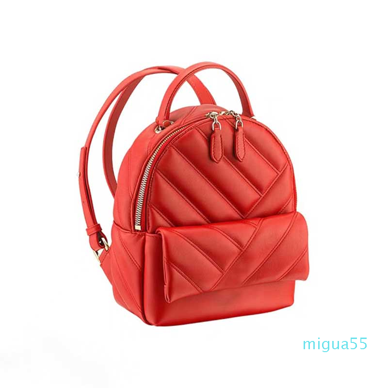 

3 Colors SerpentiCabochon Leather Women Backpack Luxury Designer Backpacks High Quality Ladies Back Pack Bags Golden Zipper Shoulders Bags, Red