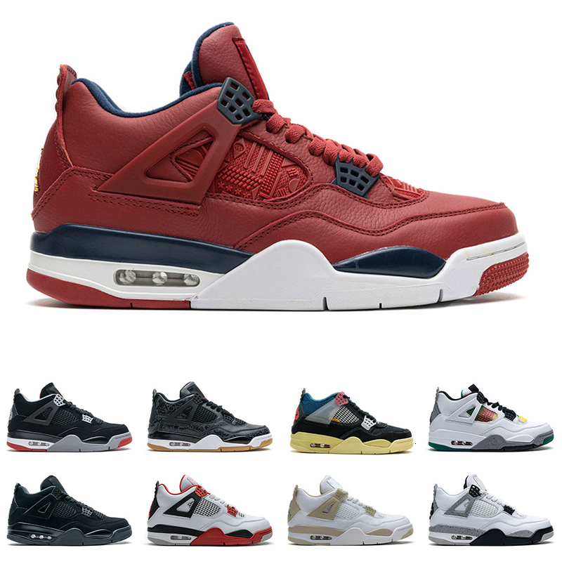 

Mens Sail 4 Basketball Shoes 4s What The Guava Ice Metallic Rasta Union LA Bred Black Laser Raptors Winterized Oreo Houston Oilers Sneakers, Shown