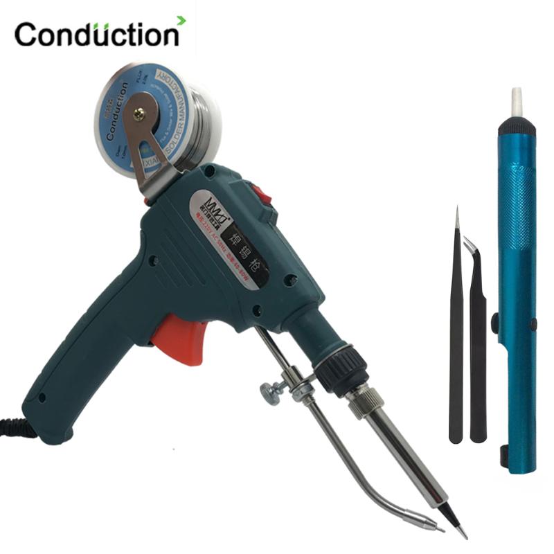 

110V/220V 60W Hand-held Internal Heating Tin Electric Soldering Iron Kit Automatic Send Tin Gun Solder Repair Welding Tools