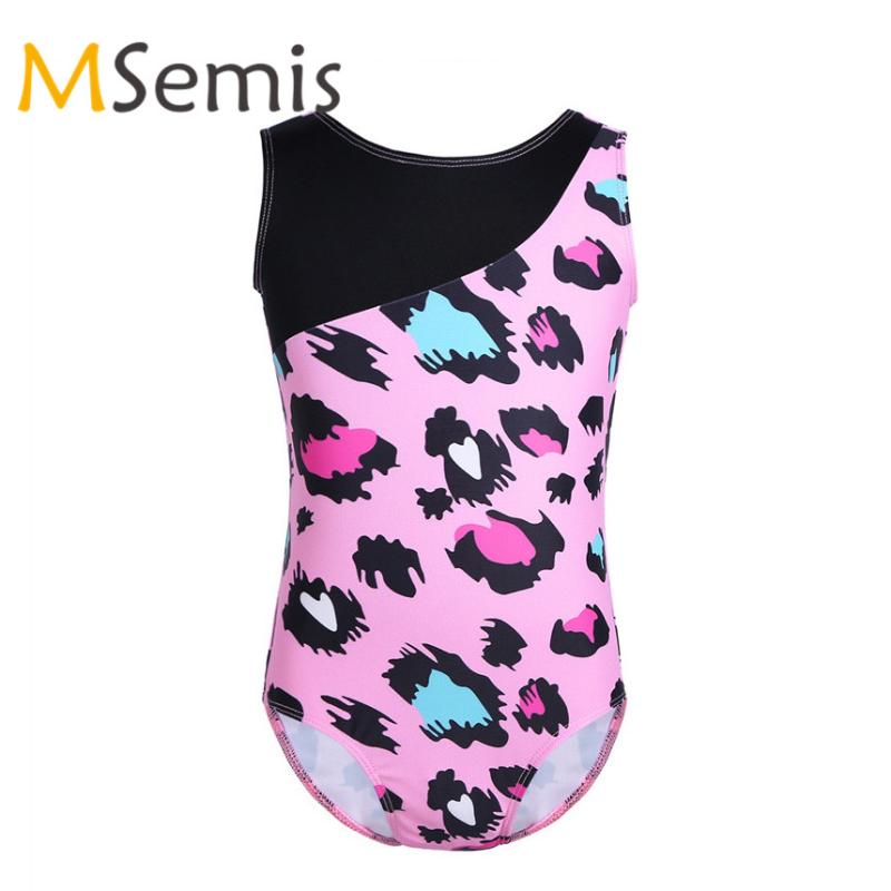 

Kids Girls Gymnastics Swimsuit for Dancing Sleeveless Ballet Dance Bodysuit Children's Gymnastics Leotard Ballet Dancewear