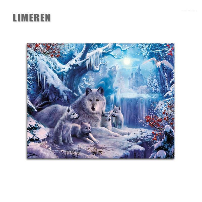

Frameless Snow Wolf DIY Painting By Numbers Acrylic Paint On Canvas Hand Painted Modern Unique Gift For Home Wall Decor1