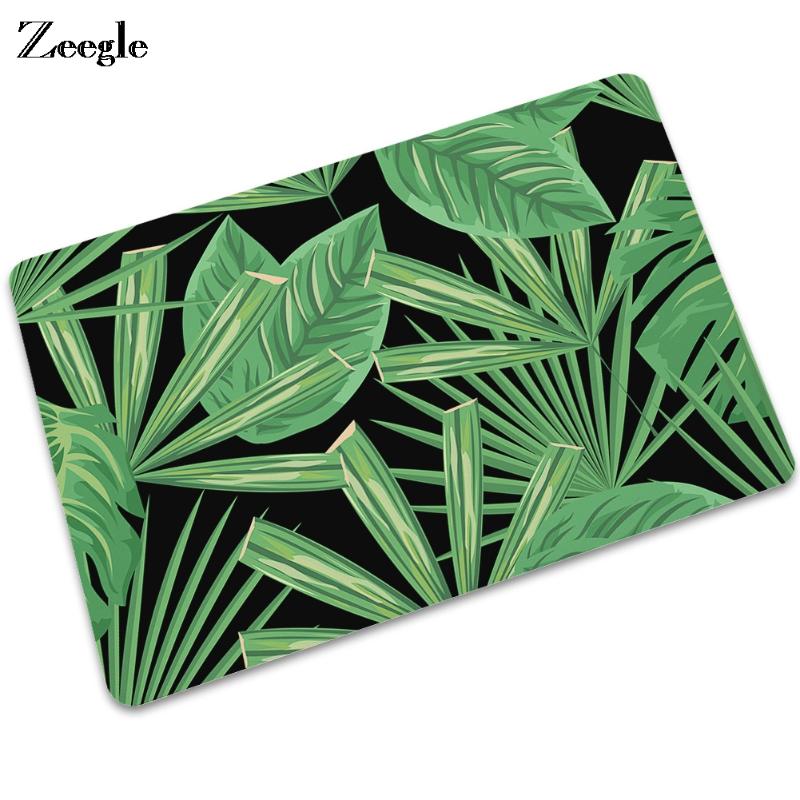 

Zeegle Welcome Floor Mats Plants Bathroom Rug Kitchen Carpets Doormats Non-slip Outdoor Rugs Bedroom Mats Carpets In the Hallway, Forest 06
