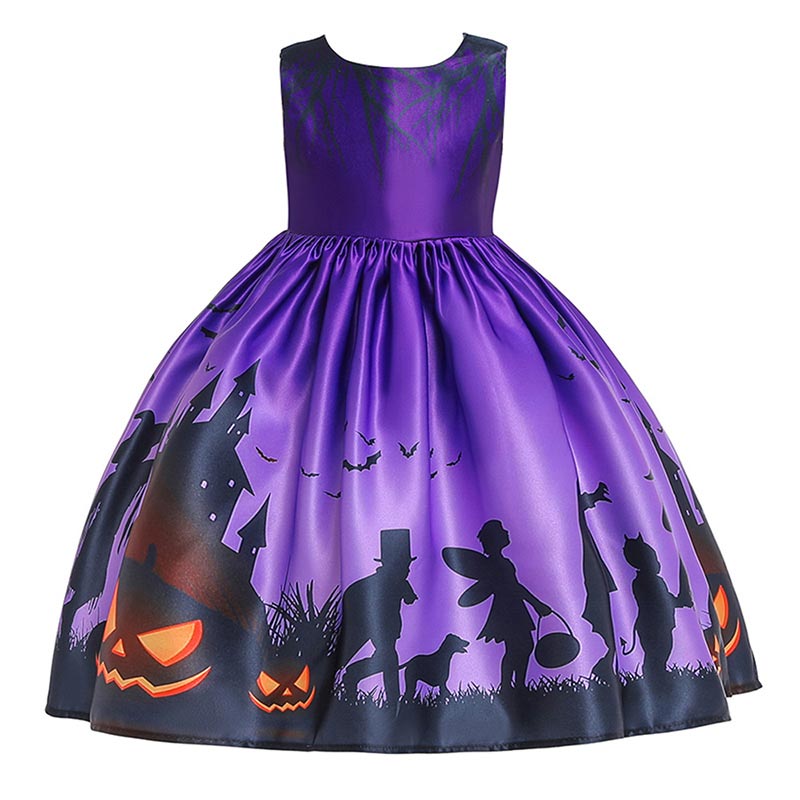 

fashion halloween dress for girls vestidos children clothes cosplay long party kids dresses robe festival disguise girl dress, Red;yellow