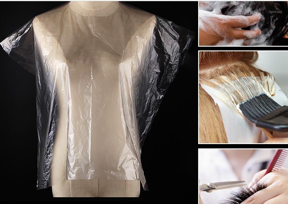 

Disposable Aprons Waterproof Hair Salon Capes Washing Pads Shampoo Cape Barber Hairdresser Hair Cutting Gown Barber Aprons in stock 50PCS1