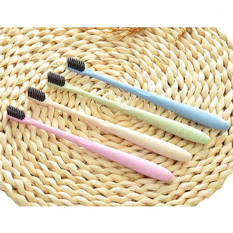 

1Pcs Charcoal Soft Toothbrush Teeth Cleaning Whitening Bristle Brush Adult Children Wheat Straw Teeth Brush Oral Hygiene Product1