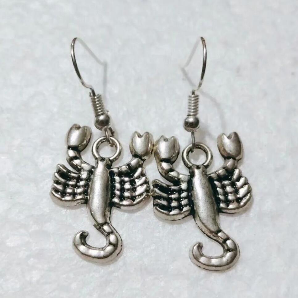 

NEW Metal Crescent Alloy Desert Scorpion Earring Friendship Charm Drape Earring DIY Women Jewelry Gifts 270, Silver