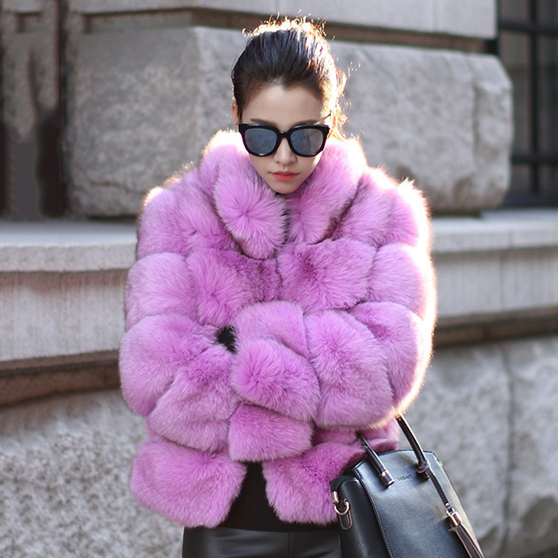 

thicken warm Stand winter Colla faux fur women 2020 new Luxury plus size teddy coat snow wear Fashion fluffy jacket 99GN, Blue green