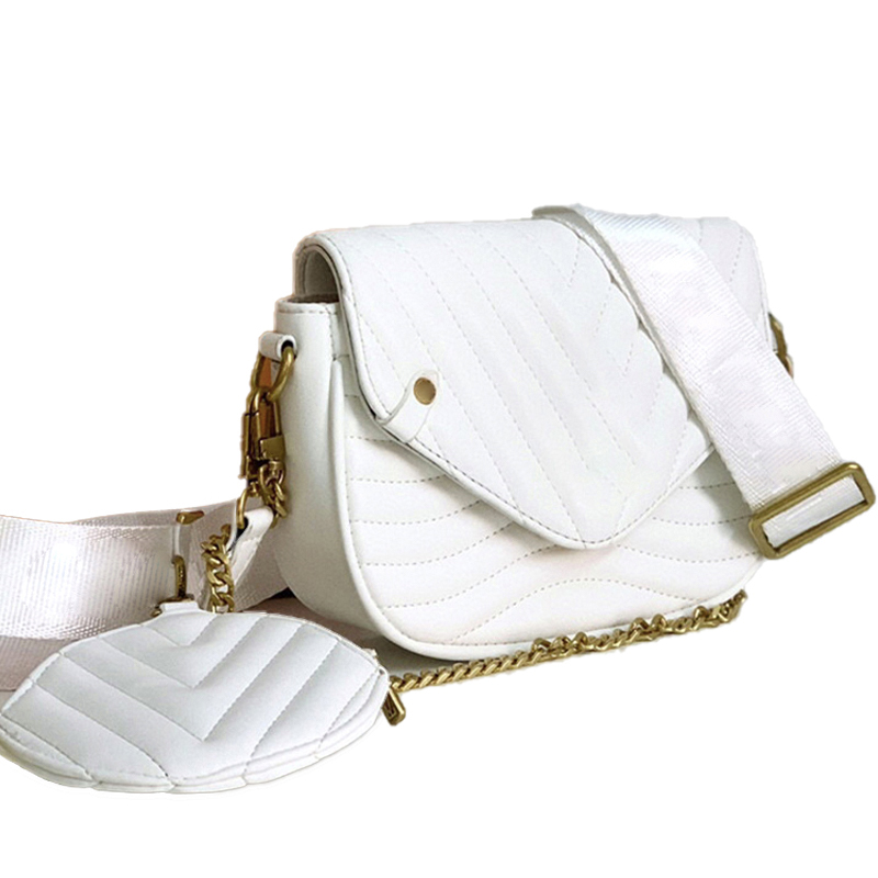 

GGLVLOUISBAGVITTON Bags 2021 Decoration Plain Leather White Handbag Disco Bag Fashion Luxurys Colours Chain New, Red;black