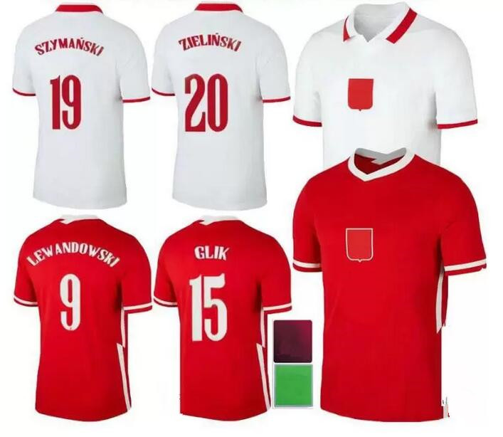 

20 21 Polska LEWANDOWSKI 2021 soccer jerseys Home away Shirts ZIELINSKI PIATEK MILIK PISZCZEK uniform, Brown
