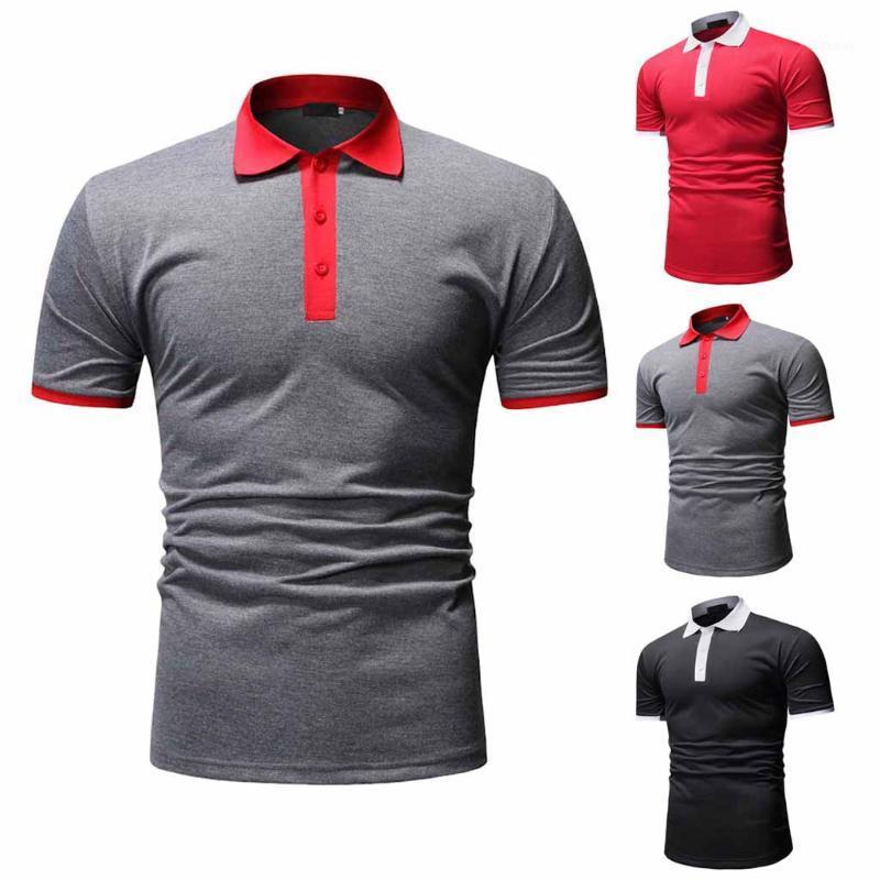 

Tide Summer Patchwork Shirt Men Tide Fashion Short Sleeve Shirt Casual Sports Top Fitness Male Men Clothing1, Black