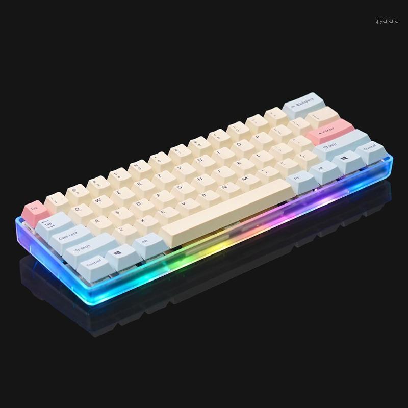 

DIY DZ60 Open Source PCB Plate Mechanical Keyboard For Win Macos Poker 61 Layout Type C RGB Keyboard Cherry Gateron Switches1