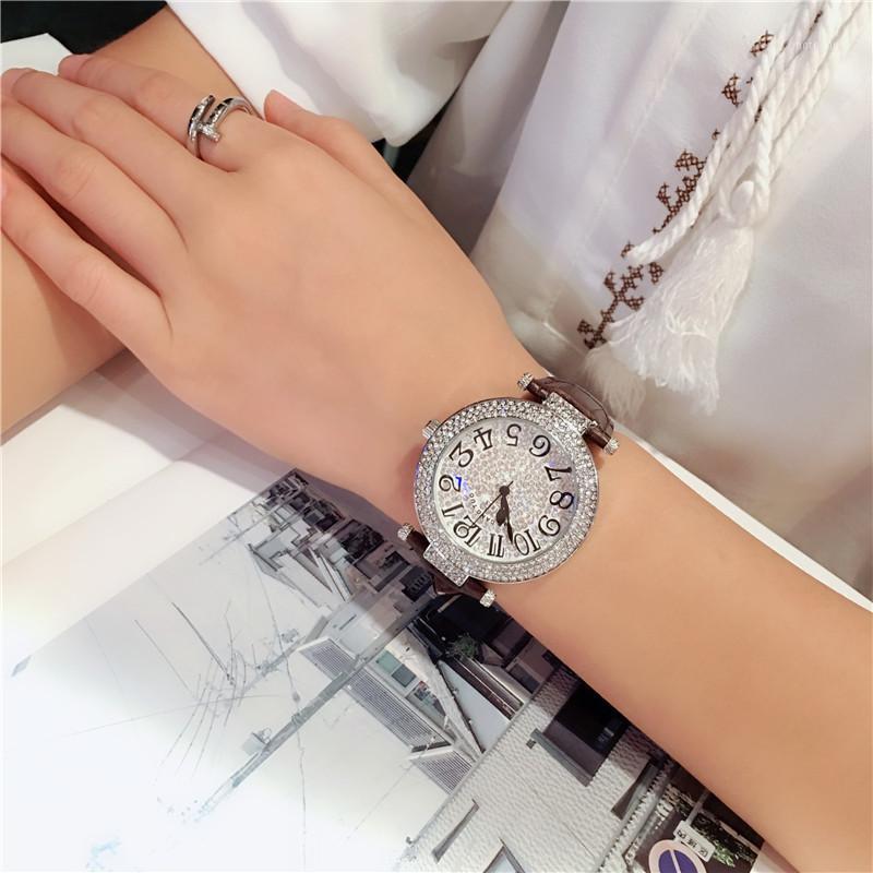 

2020 New Arrival France Popular Quartz Watch For Women Simple Diamond Zircon Dial Black Rope Strap Watch For Student Gift1, Gray