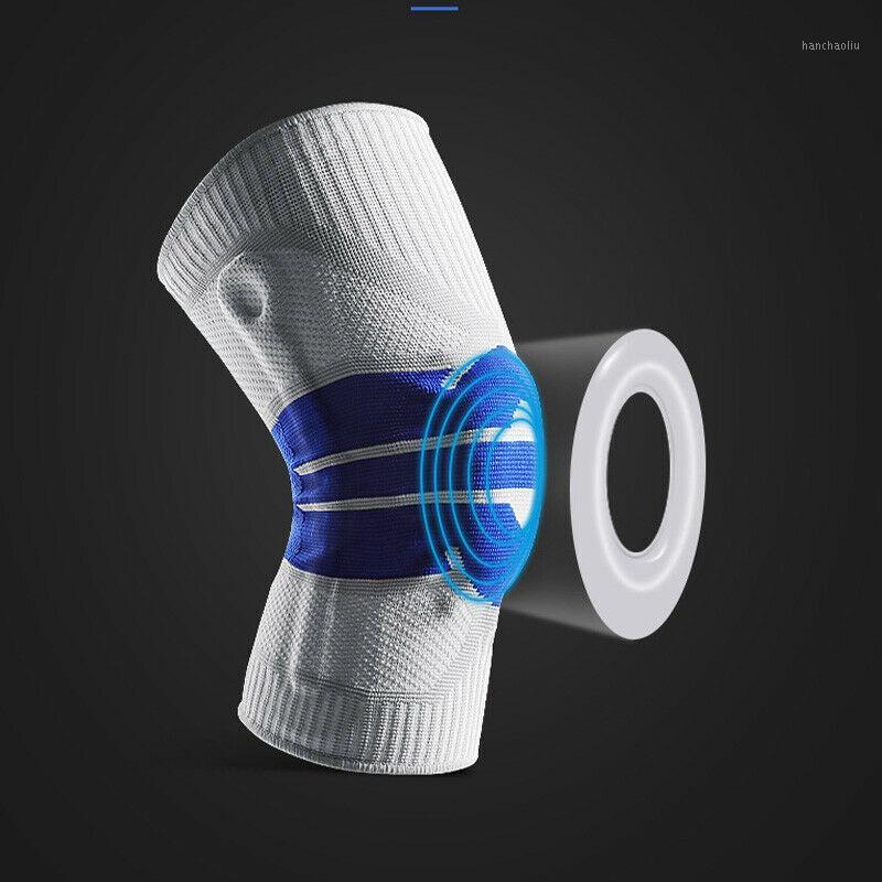 

1Pair Spring Knee Pads Cap Brace Patella Compression Sleeve Gym Sports Protector L1, White