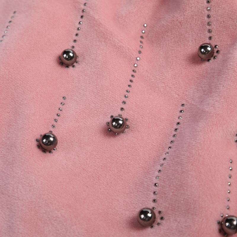 

New Autumn And Winter Women's Hot Drill Bead Cap Fashionable Versatile Double Layer Flannel Warm Maternity Hat, Khaki