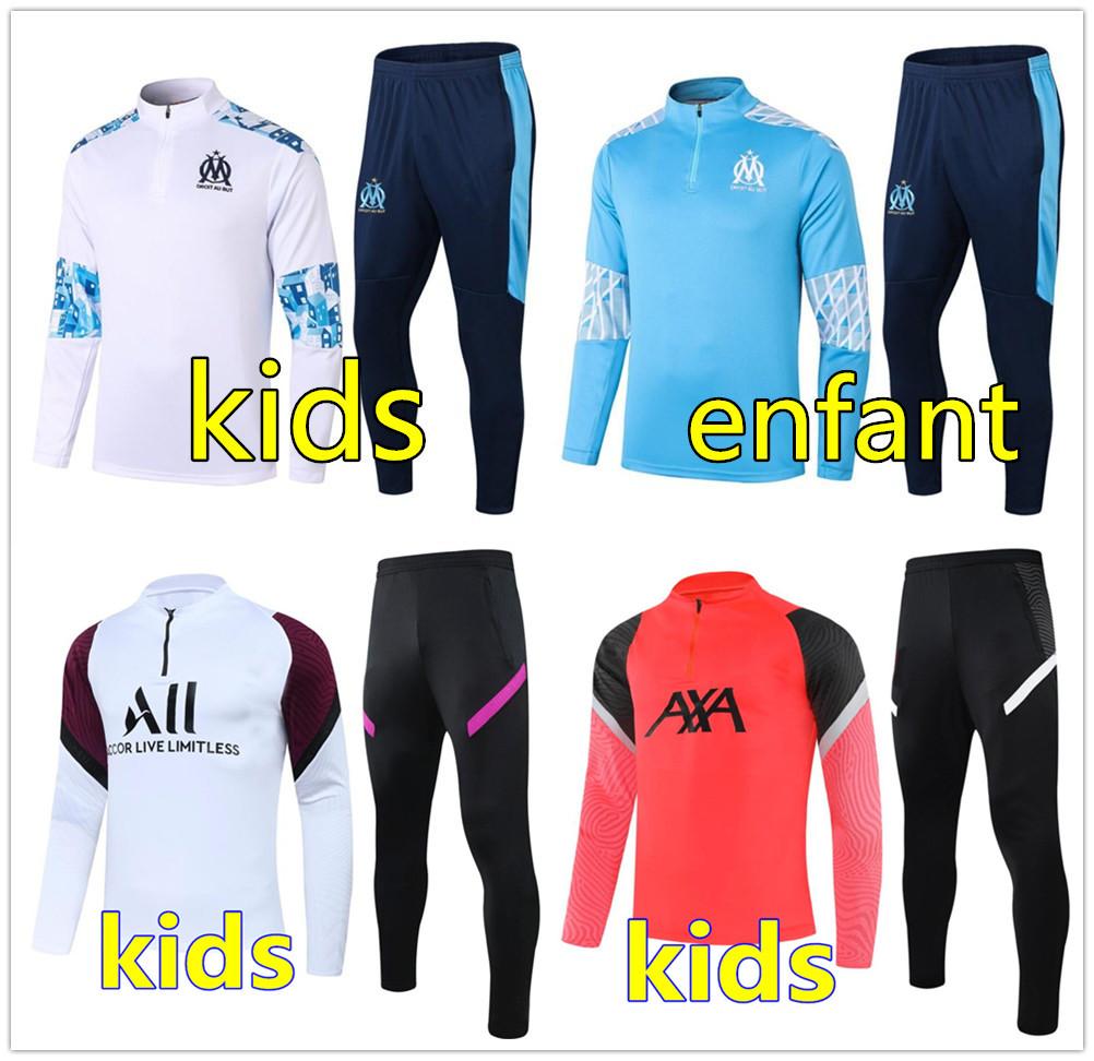 

20 21 kids soccer tracksuit football training suit boys 2020 2021 kids football tracksuit set survetement chandal tuta, Black