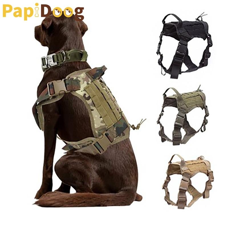 

Tactical Dog Harness Pet Dog Vest Adjustable With Handle Nylon Leash Harness For Small Large Dogs Puppy Supplies