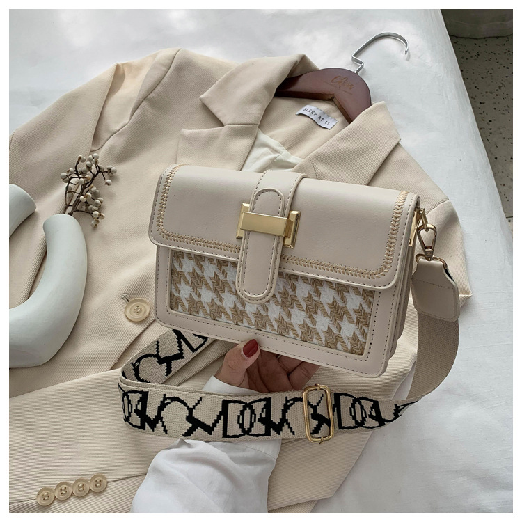 

HBP Houndstooth Design Small Square Bag Fashion Womens Handbags High Quality Beautiful Color Crossbody Purse European Style Wholesale, Burgundy