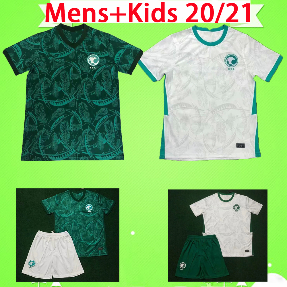 

Saudi Arabia soccer jerseys 20 21 National team Salem Al Dawsari Abudullah Alhamddan Firas Albirakan Men Kits football shirts Uniforms Mens + Kids Kit, 2020 2021 new
