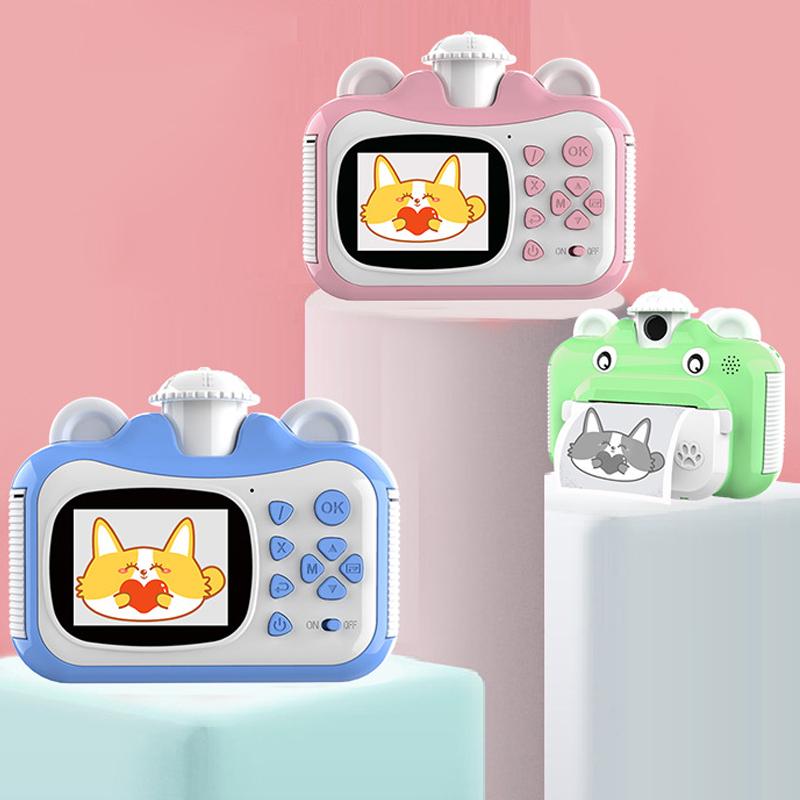 

Children Camera Instant Print Camera For Kids 4K Photo 1080P HD Digital Video with 3 Rolls Photo Papers Child Toys
