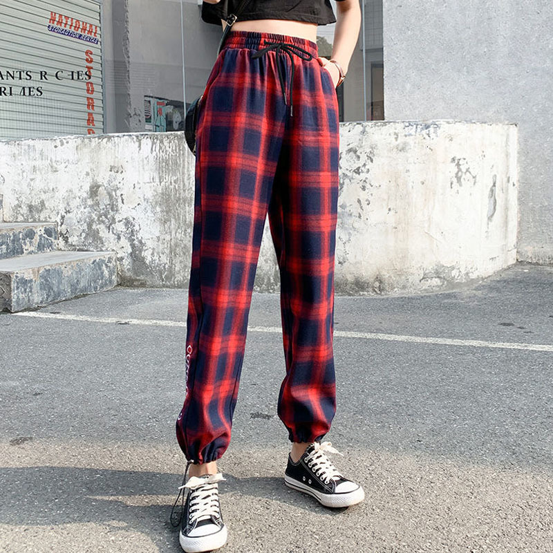 

2021 New Women Chess Drawstring Jogging Women' Sports Fashion Printed Letter Hare High-waisted Summer Loose Pants CKIA, Network