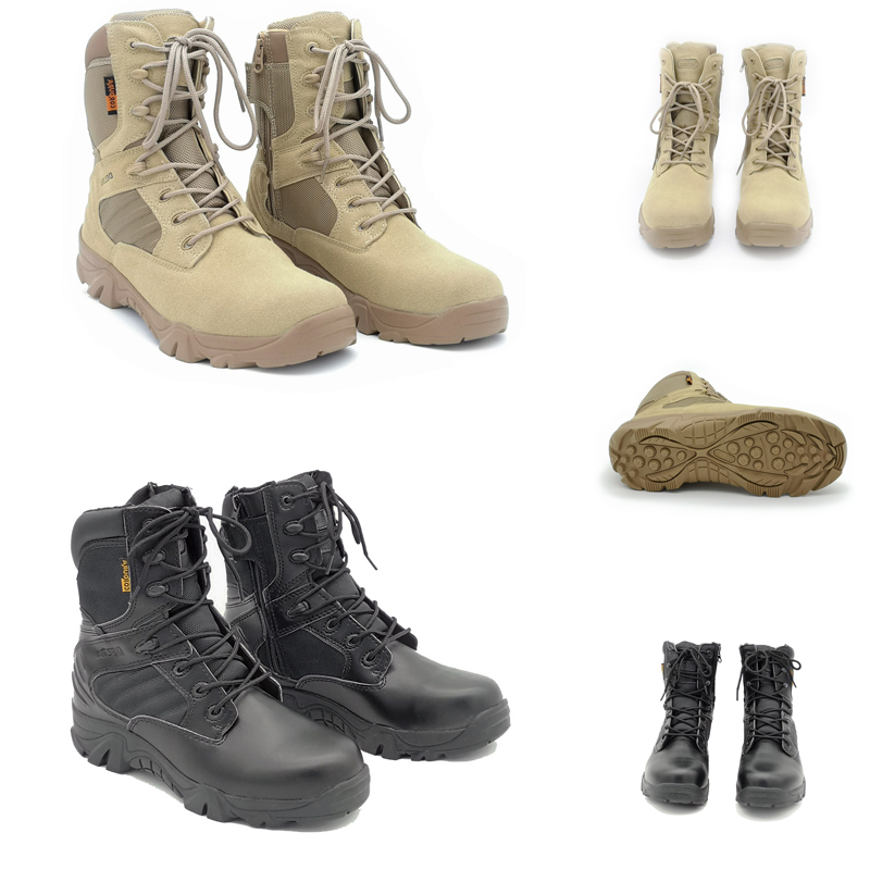 

Non-Brand Men Cowhide suede delta tactical military boot outdoor high-top desert combat boots mens shoes 39-46, Item #2