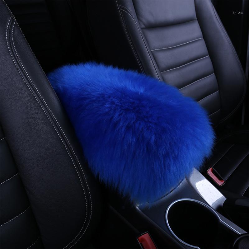 

Universal Wool Warm Car Armrest Pad Winter Car Central Console Armrest Box Cover Arm Rest Box Soft Cushion Automobile1