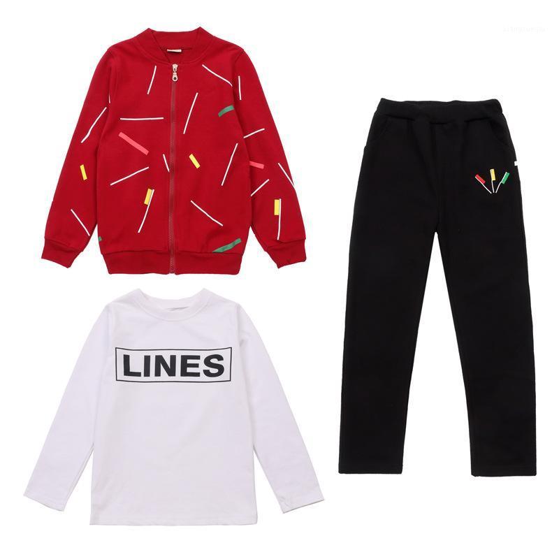 

Boys Tracksuit 3pcs/set Kids Clothes Tracksuits For Boys 2020 Spring and Autumn New Hot Sale Clothing Sets Girls1, Black