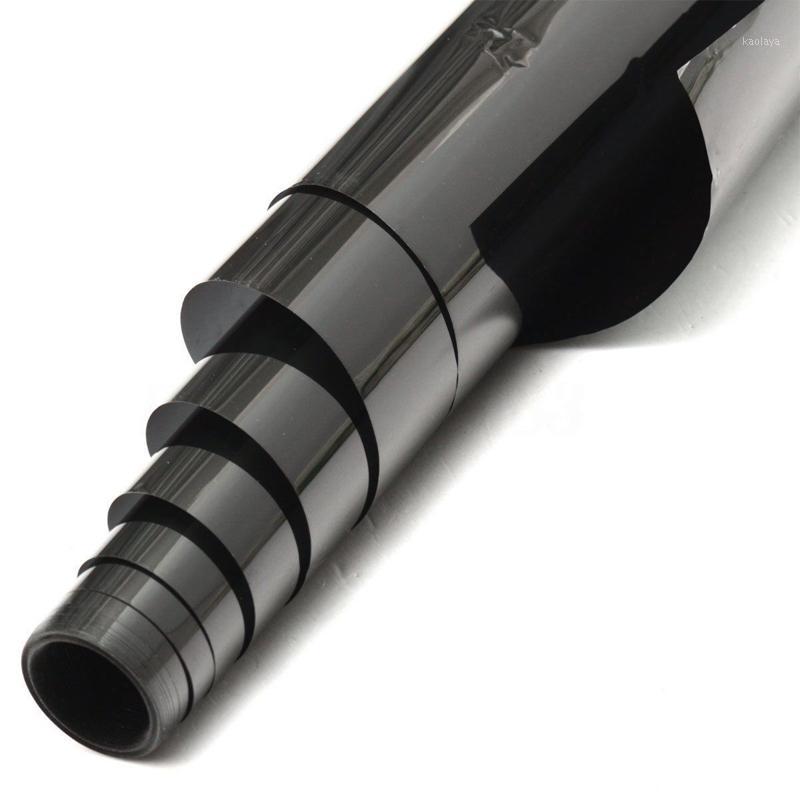 

50cmX300cm 99% anti-uv VLT15% PET Black sputter window 2ply car tinted glue film1