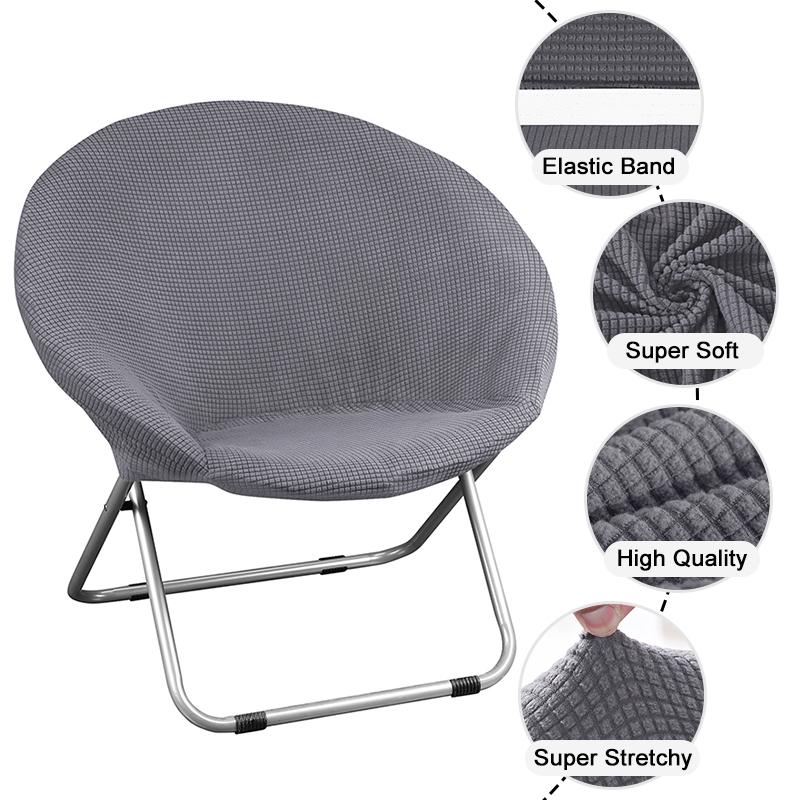 

1 Piece Round Saucer Chair Cover Spandex Chair Cover Moon Sauce Protector Round Camping Covers For Living Room