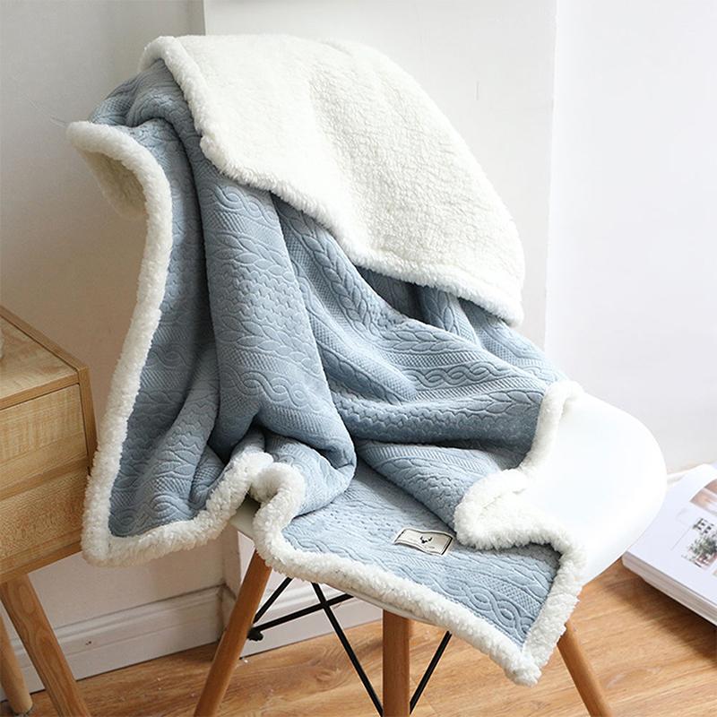 

Winter Wool Blanket Ferret Cashmere Blanket Warm Blankets Fleece Super Warm Soft Throw On Sofa Bed Cover Rectangle