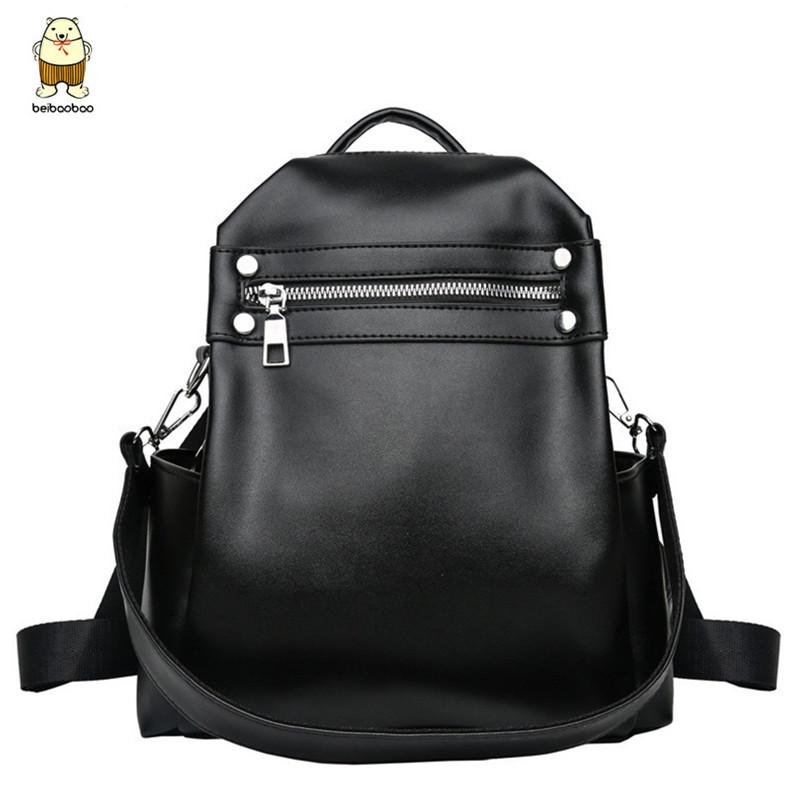 

Beibaobao Women Backpack Female 2020 New Shoulder Bag Multi-purpose Casual Fashion Ladies Small Backpack Travel Bag For Girls, White
