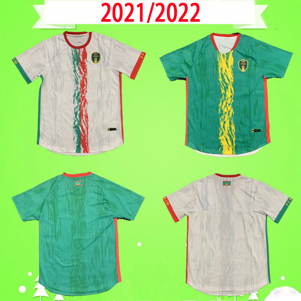 

21 22 Mauritania soccer jerseys home away green white 2021 2022 Guessouma Fofana N'Diaye Harouna Abou Demba JERSEY football shirts -2XL