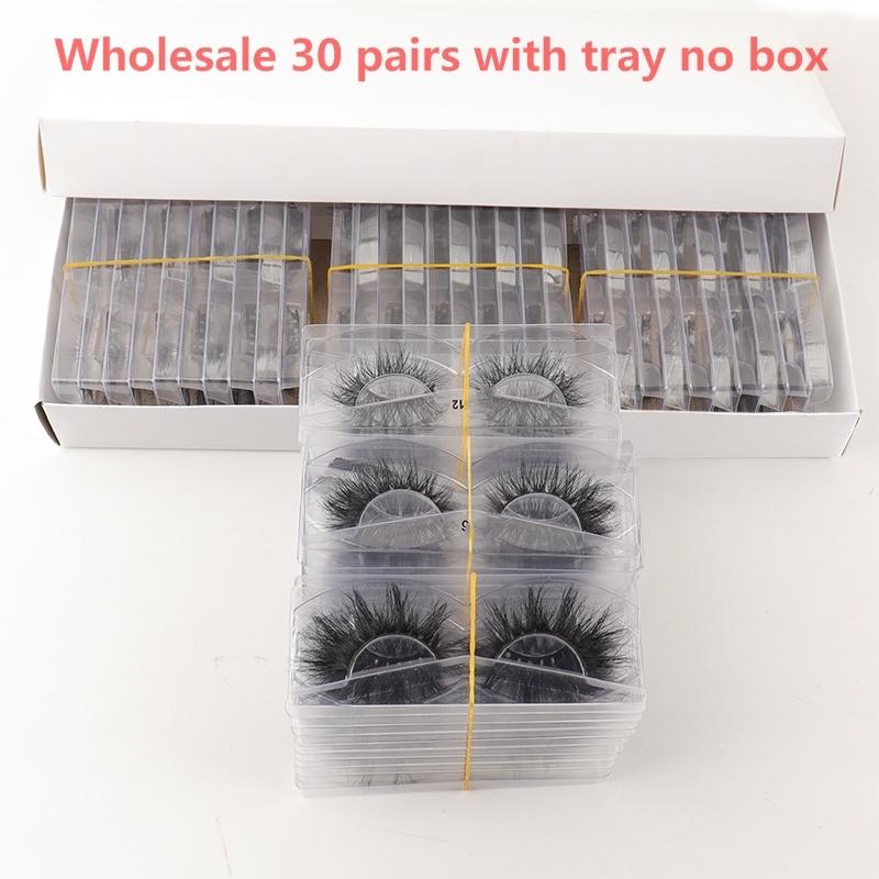 

Wholesale 30 Pairs No Box 3D Mink Hair Eyelashes Soft Dramatic Natural Long Lashes Makeup Extension Eyelash D Series Maquillaje