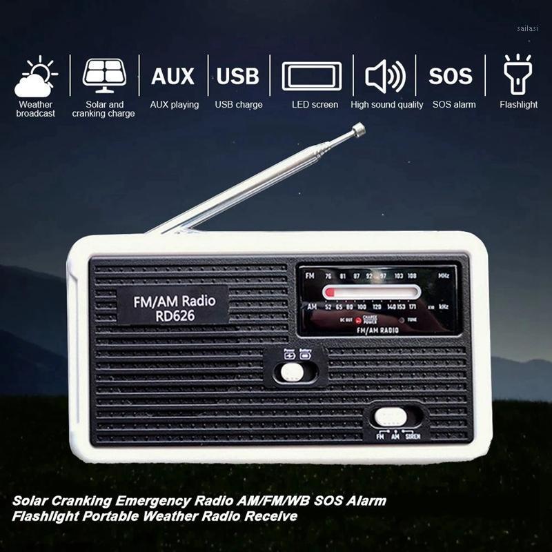 

Multiple Use Solar Powered Or Power Generation By Hand FM Radio 1LED USB Charging Emergency Charger1