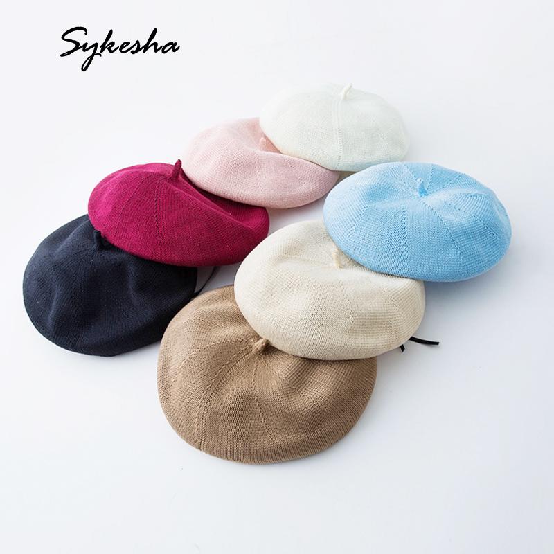 

Bud Summer Black Net Red Octagonal Hat Beret Spring Japanese Thin-style British Antiquity Trendsetter Party Birthday Gift