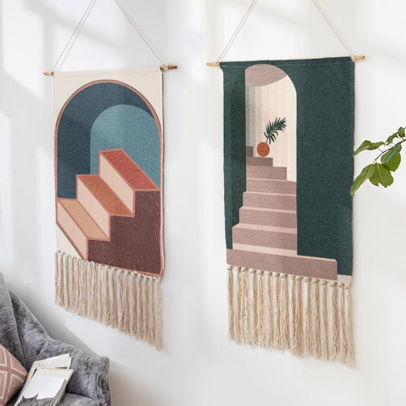 

Hanging Tapestry Living Room Modern Craft Home Decoration Wall Mounted Hotel Hanging Tapestry1