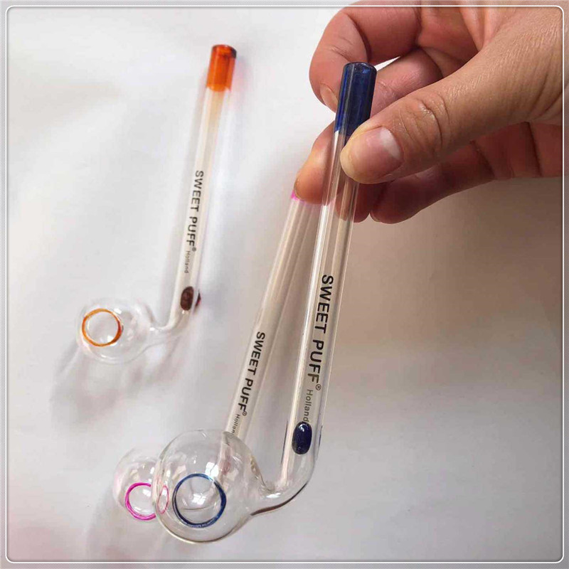 

Color high borosilicate glass tube silica gel tube glass fittings smoke nail water pipe oil pot high quality manufacturers