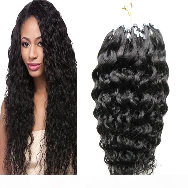 

Brazilian Deep Wave Micro Loop Human Hair Extensions 100g 1g s 100s Remy Micro Bead Hair Extensions Micro Link Human Hair Extensions