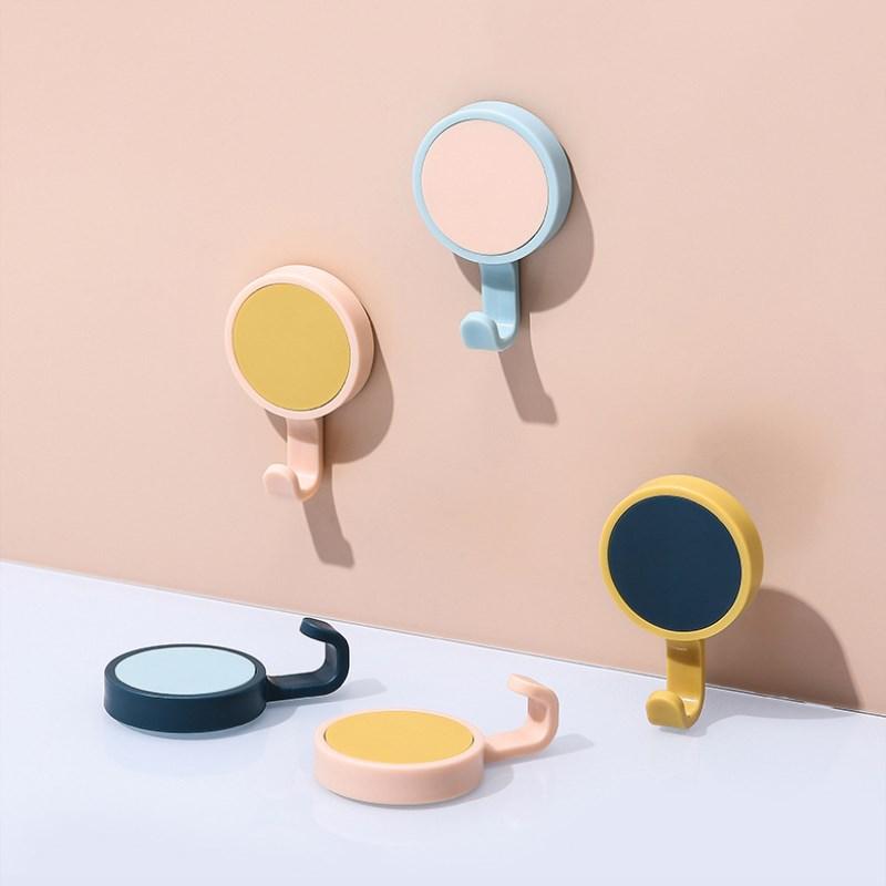 

INS Nordic Wall Hooks Round Rotating Hook Baby Clothes Hanger Porch Bag Hat Coat Rack Kitchen Towel Holder Minimalist Home Decor