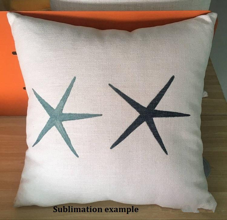 16x16 inches natural poly linen pillow case blanks for DIY sublimation plain burlap cushion cover embroidery blanks-image-624014655