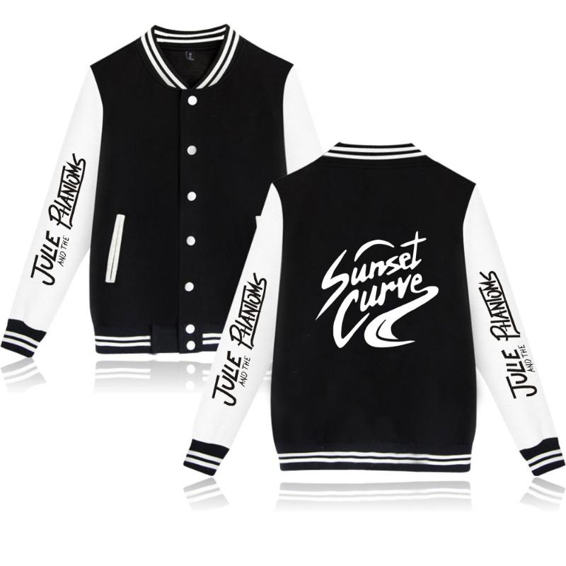 

Julie And The Phantoms Unisex Baseball Jacket Man/women Tracksuit Harajuku Streetwear Fashion Clothing Casual Hip Hop Winter, Black