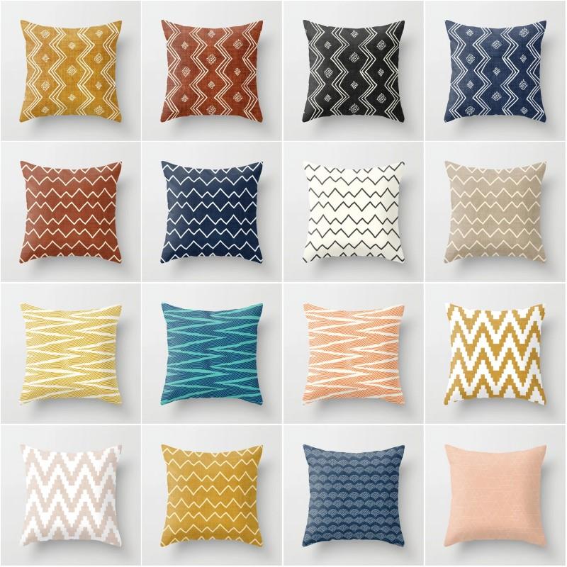 

XUNYU Home Decor Cushion Cover Geometric Pillowcase 45x45cm Pillow Case YL015