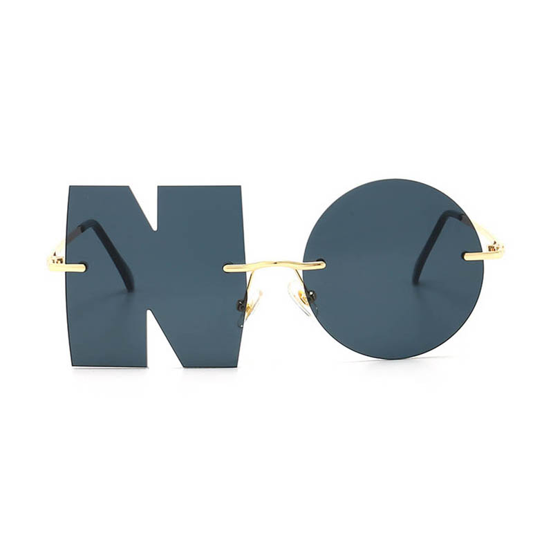 

The Sunglasses Say NO Particularly Novelty Letter Design Interesting Party Eyewear Cool Street Fashion Glasses Wholesale