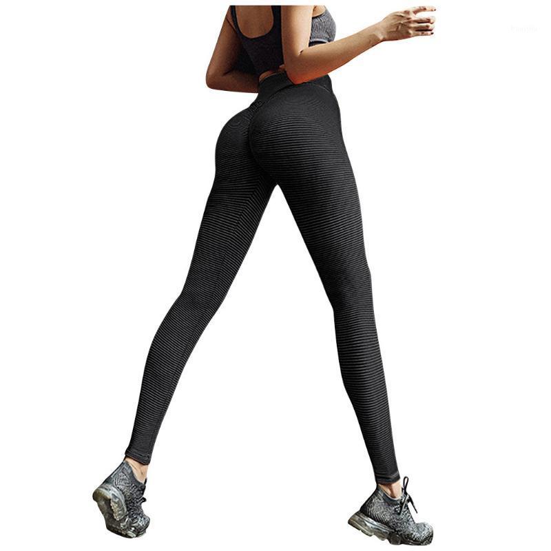 

Women Pure Color Sport Leggings Ladies Gray Exercise High Waist Tight Yoga Pants Trousers Mallas Deporte Mujer1, Black
