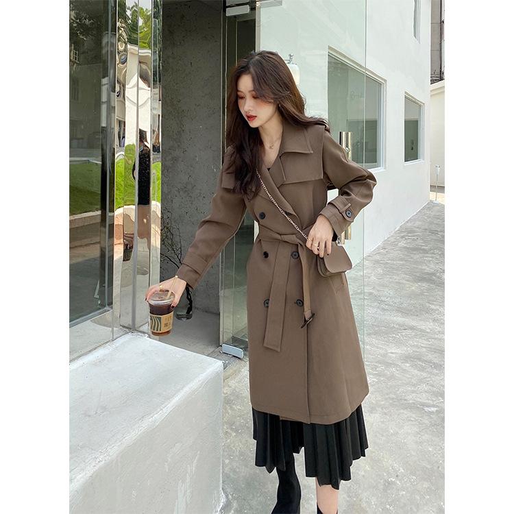 

Fresh and Sweet Autumn 2020 women' cotton long sleeve suit collar large swing dress origin source, Black