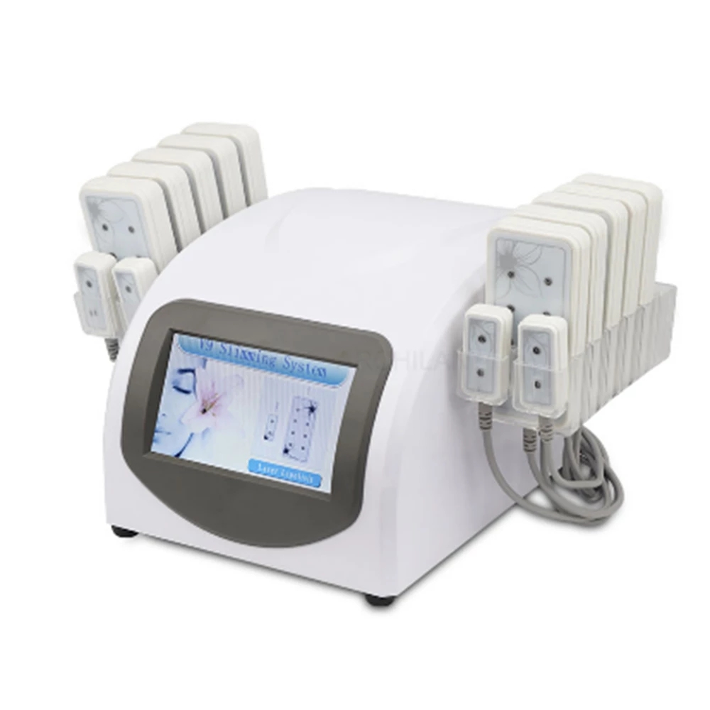 

Portable Home Lipolaser Professional Slimming Machine 10 large pads 4 small pad Lipo Laser Beauty Equipment Device for Weight Loss Machine