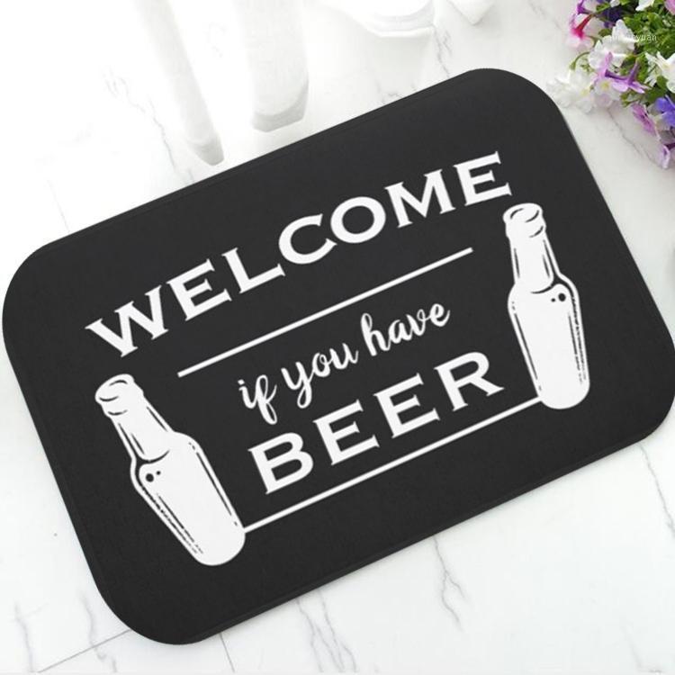 

Funny Welcome If You Have Beer Door Mat Joke Got Beer Welcome Doormat for Front Door Kitchen Anti Slip Floor Entry Carpet Rug1